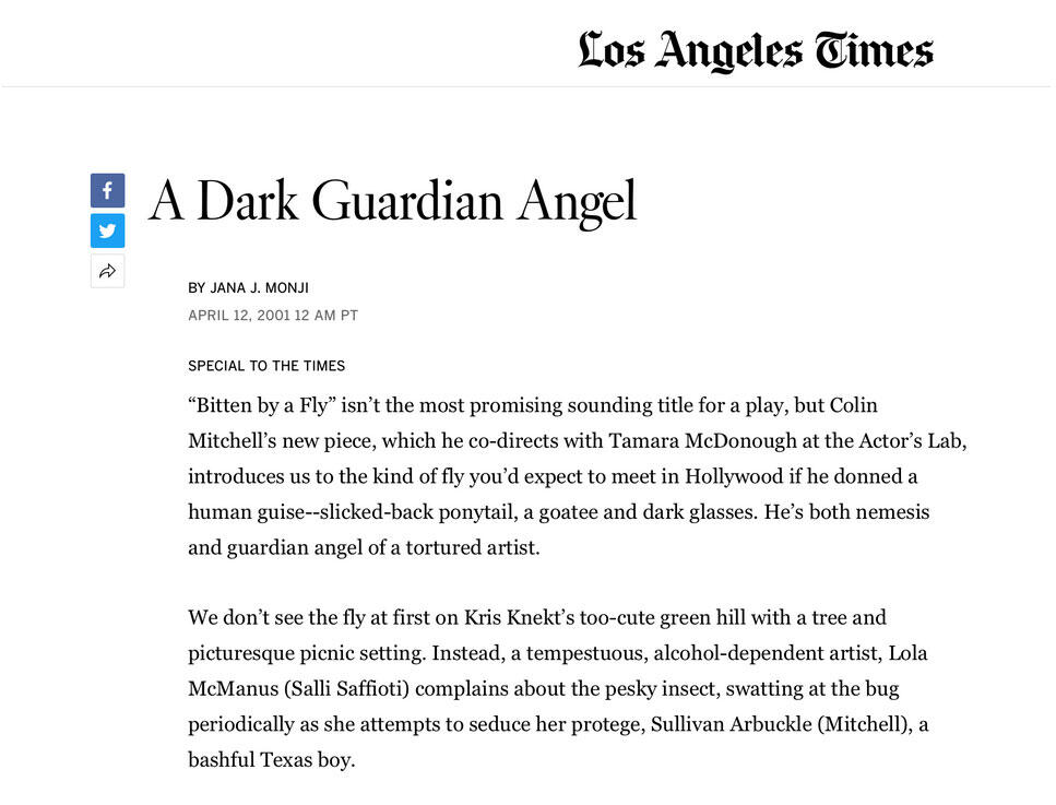 Colin MacKenzie Mitchell: A Dark Guardian Angel (article)