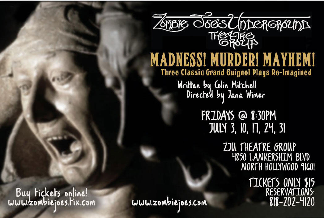 Colin MacKenzie Mitchell: Madness! Murder! Mayhem! (poster)
